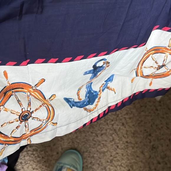 ModCloth anchors away twofer dress nautical sailor print retro dress size small - Picture 7 of 16